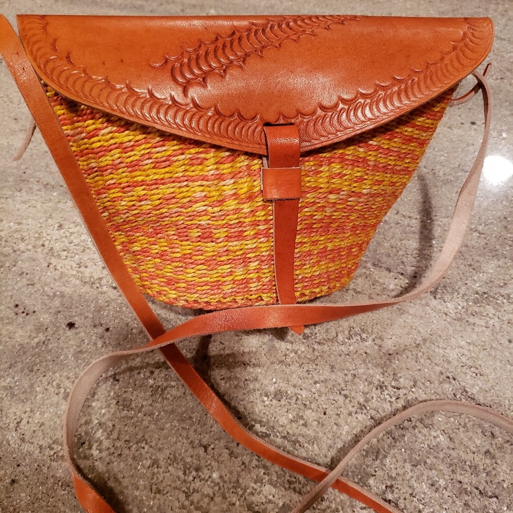 African sisal handmade bag